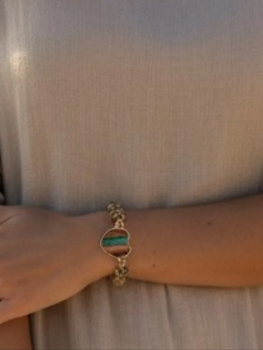 Boho Multi NWT Colored Stone Peace Bracelet With A Heart As Main Stone. - Picture 2 of 12
